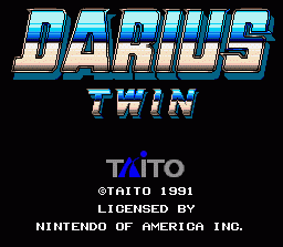 Darius Twin (SNES)   © Taito 1991    1/5