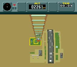 Pilotwings (SNES) &nbsp; &copy; Nintendo 1990 &nbsp;  4/8