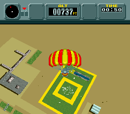 Pilotwings (SNES) &nbsp; &copy; Nintendo 1990 &nbsp;  6/8