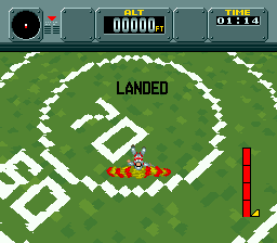 Pilotwings (SNES) &nbsp; &copy; Nintendo 1990 &nbsp;  7/8