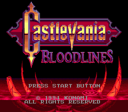 Castlevania: Bloodlines (SMD)   © Konami 1994    1/4