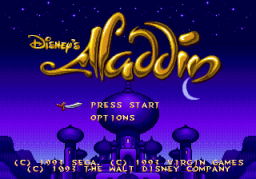 Aladdin   © Virgin 1993   (SMD)    1/4