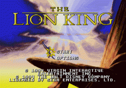 The Lion King (SMD)   © Virgin 1994    1/4