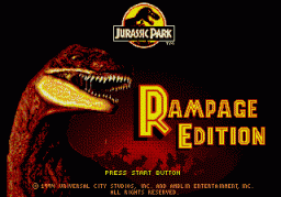 Jurassic Park: Rampage Edition (SMD)   © Sega 1994    1/4