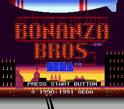 Bonanza Bros. (SMD)   © Sega 1991    1/4