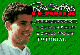 Pete Sampras Tennis (SMD)   © Codemasters 1994    1/3