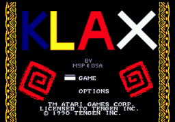 Klax (SMD)   © Namco 1990    1/4