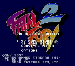 Fatal Fury 2 (SMD)   © Takara 1994    1/5