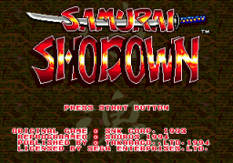 Samurai Shodown (SMD)   © Takara 1994    1/4