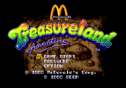 McDonald's Treasure Land Adventure (SMD)   © Sega 1993    1/3