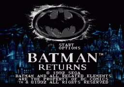 Batman Returns (1992 Sega) (SMD)   © Sega 1992    1/4