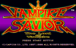 Vampire Savior: The Lord Of Vampire (SS)   © Capcom 1998    1/3