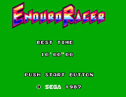 Enduro Racer (SMS)   © Sega 1987    1/6