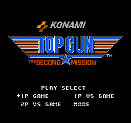 Top Gun: The Second Mission (NES)   © Konami 1989    1/3