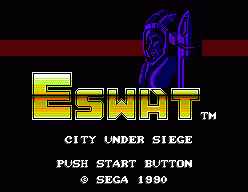 ESWAT: City Under Siege (SMS)   © Sega 1990    1/3