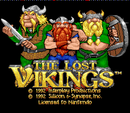 The Lost Vikings (SNES)   © Interplay 1993    1/4