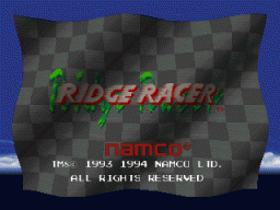 Ridge Racer (PS1)   © Namco 1994    1/3