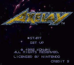 Axelay (SNES)   © Konami 1992    1/5