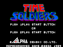 Time Soldiers (SMS)   © Sega 1988    1/3