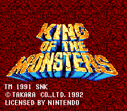 King Of The Monsters (SNES)   © Takara 1992    1/3