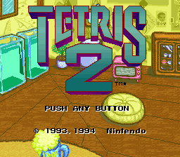Tetris 2 (SNES)   © Nintendo 1994    1/3