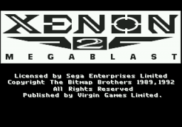 Xenon 2: Megablast   © Virgin 1992   (SMD)    1/3