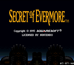 Secret Of Evermore (SNES)   © Square 1995    1/4