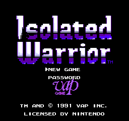 Isolated Warrior (NES)   © NTVIC 1991    1/3