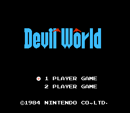 Devil World (NES)   © Nintendo 1984    1/4