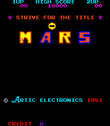 MARS (ARC)   © Artic Electronics 1981    1/3