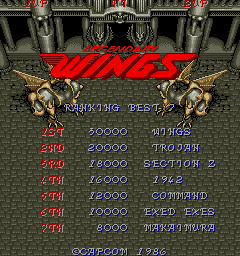 Legendary Wings (ARC)   © Capcom 1986    1/3