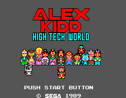 Alex Kidd: High-Tech World   © Sega 1989   (SMS)    1/6