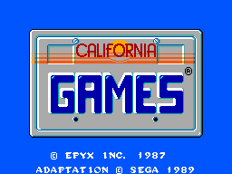 California Games (SMS)   © Sega 1989    1/9