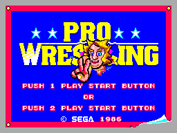 Pro Wrestling (1986 Sega) (SMS)   © Sega 1987    1/3
