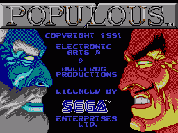 Populous (SMS)   © TecMagik 1989    1/3