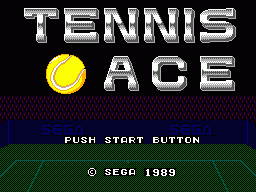 Tennis Ace (SMS)   © Sega 1989    1/3