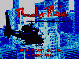 Thunder Blade (SMS)   © Sega 1988    1/3