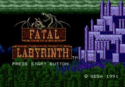 Fatal Labyrinth (SMD)   © Sega 1991    1/4