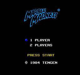 Marble Madness (NES)   © Milton Bradley 1989    1/3