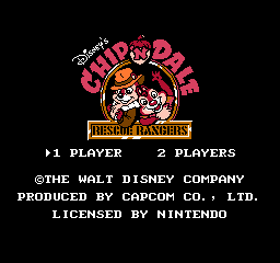 Chip 'N Dale: Rescue Rangers   © Capcom 1990   (NES)    1/3