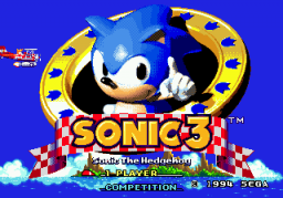 Sonic The Hedgehog 3 (SMD)   © Sega 1994    1/3