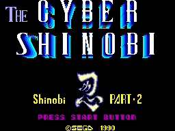 The Cyber Shinobi (SMS)   © Sega 1990    1/3