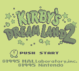 Kirby's Dream Land 2 (GB)   © Nintendo 1995    1/3