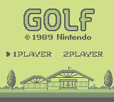 Golf (1989) (GB)   © Nintendo 1989    1/3