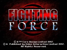 Fighting Force (PS1)   © Eidos 1997    1/3
