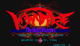 Darkstalkers: The Night Warriors (ARC)   © Capcom 1994    23/23