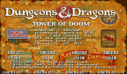 Dungeons & Dragons: Tower Of Doom (ARC)   © Capcom 1994    6/25