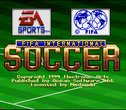 FIFA International Soccer (SNES)   © EA 1994    1/3