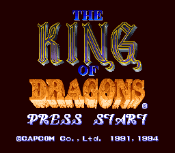 The King Of Dragons (SNES)   © Capcom 1994    1/3