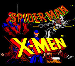 Spider-Man / X-Men: Arcade's Revenge   © LJN 1992   (SNES)    1/3